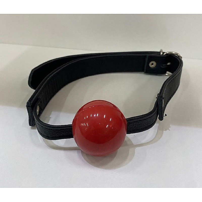 Amour Etrange Leather Ball Gag By Hell'S Couture - Bondage Gags and Bits