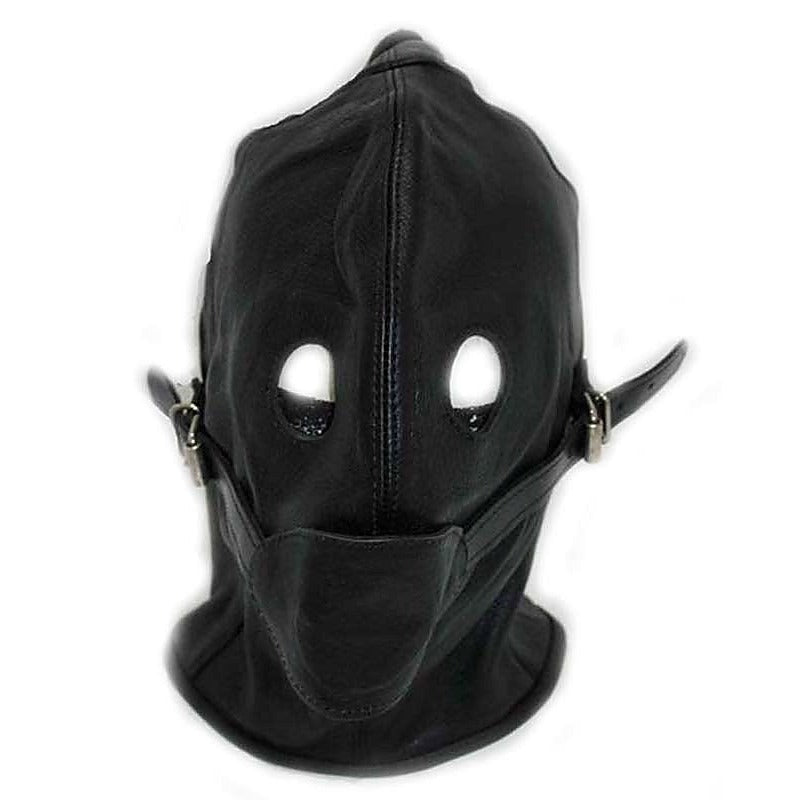 Cafe Bondage Hood with Gag by Hell's Couture - Bondage Hoods