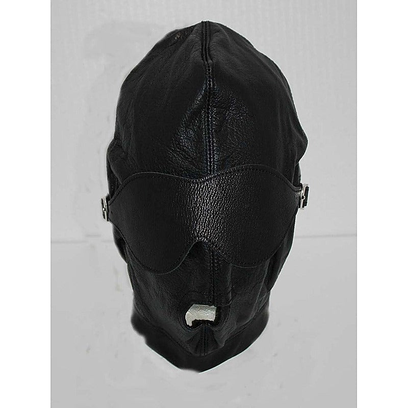 Fetish Supplies Leather Bondage Hood by Hell's Couture - Bondage Hoods