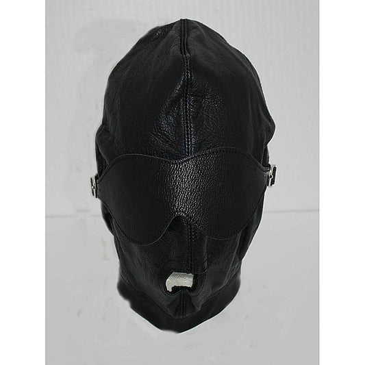 Indulge in Sensual Bliss - Hell's Couture Premium Leather Bondage Hood - Bondage Hoods