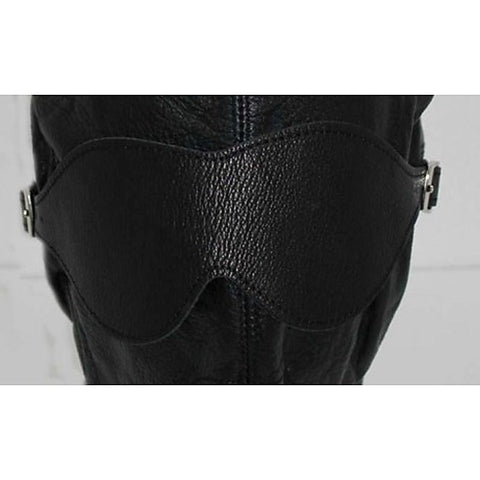 Fetish Supplies Leather Bondage Hood by Hell's Couture - Bondage Hoods
