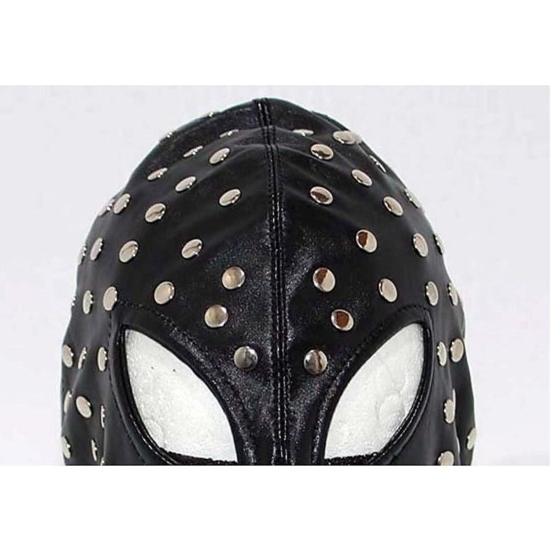 Achilles Extreme Studded Leather BDSM Hood - Bondage Hoods