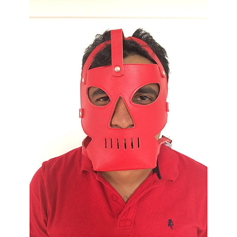 Fort Troff Leather Prisoner Hood With Punisher Muzzle - Bondage Hoods