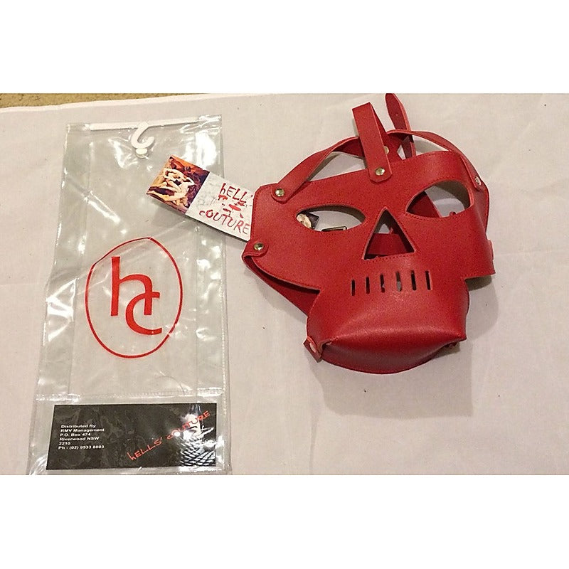 Fort Troff Leather Prisoner Hood With Punisher Muzzle - Bondage Hoods