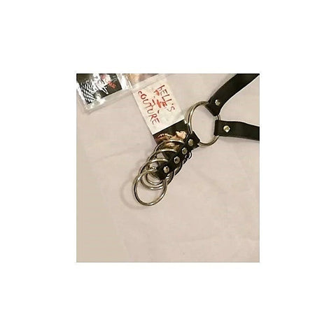 Leather Harness With Gates Of Hell Rings By Hell'S Couture - Male Chastity