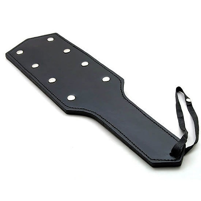 Fantasies In Punishment Leather Paddle By Hell'S Couture - Paddles And Slappers