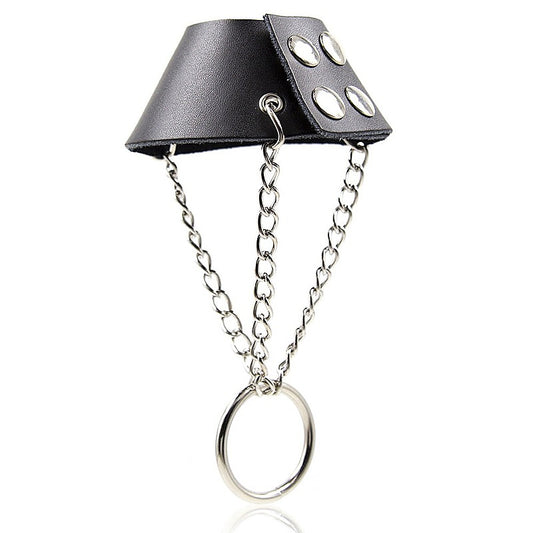 Temptations Direct Leather Parachute Ball Stretcher - Ball and Cock Toys