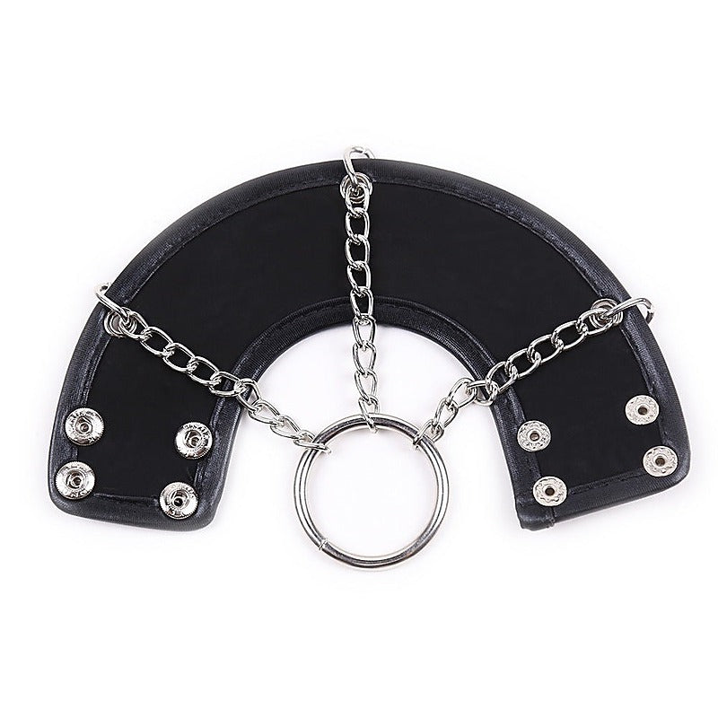 Leather Parachute Ball Stretcher by BDStyle - Ball and Cock Toys