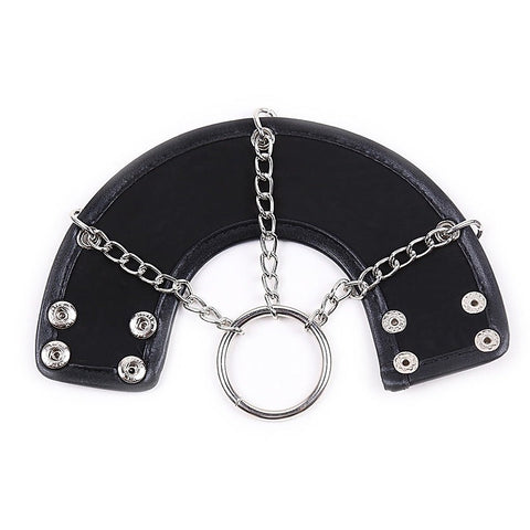 Leather Parachute Ball Stretcher by BDStyle - Ball and Cock Toys
