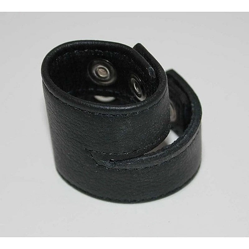 Double Strap Leather Cock Ring By Hell'S Couture - Cock Rings