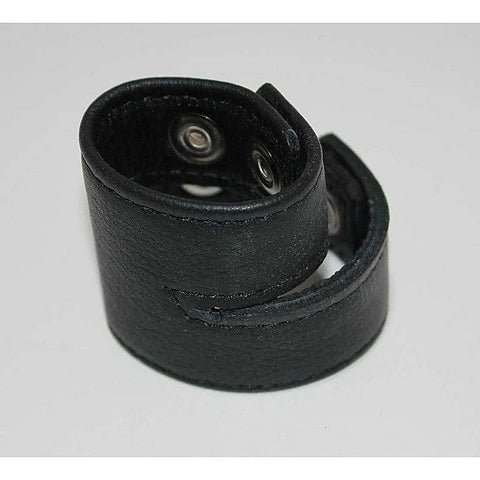Double Strap Leather Cock Ring By Hell'S Couture - Cock Rings