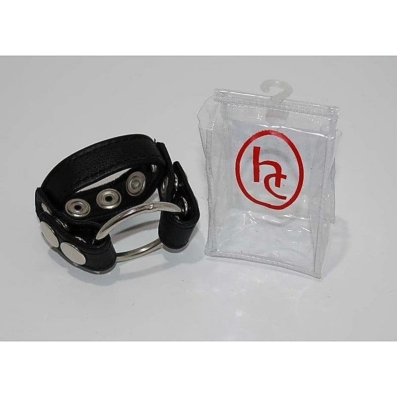 Sinners Leather Cock Ring With O-Ring By Hell'S Couture - Cock Rings