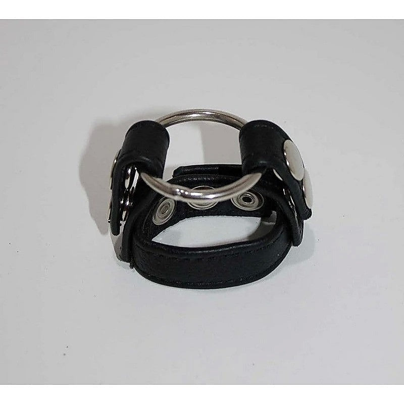 Sinners Leather Cock Ring With O-Ring By Hell'S Couture - Cock Rings