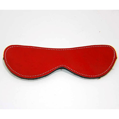 Fur Lined Leather Blindfold Red By Hell'S Couture - Fancy Dress Ups