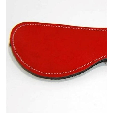 Fur Lined Leather Blindfold Red By Hell'S Couture - Fancy Dress Ups