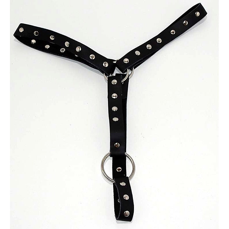 Leather Waist Harness With Cockring by Hell's Couture - Cuffs and Restraints