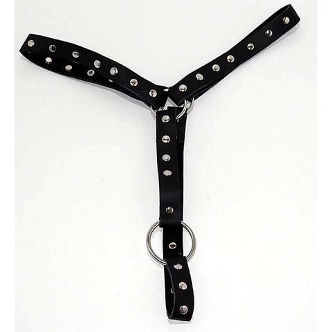 Leather Waist Harness With Cockring by Hell's Couture - Cuffs and Restraints