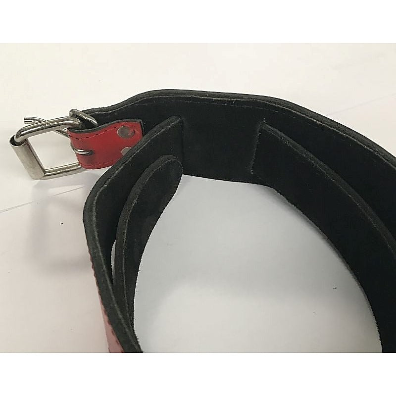 Passion-Igniting Adjustable Red Leather Collar - Collars and Leads