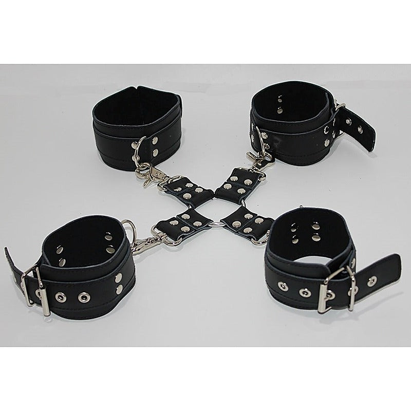 Hog Tie Ankle and Wrist Restraints by Hell's Couture - Cuffs and Restraints