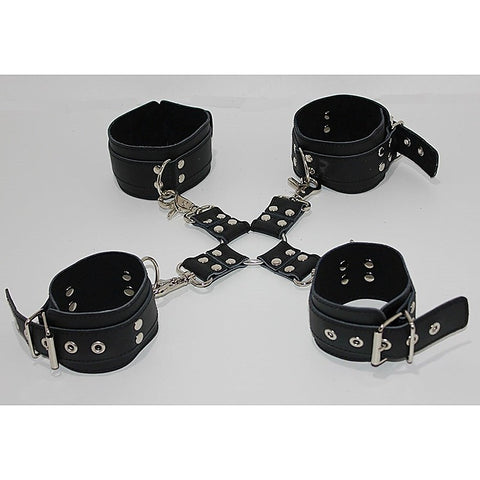 Hog Tie Ankle and Wrist Restraints by Hell's Couture - Cuffs and Restraints