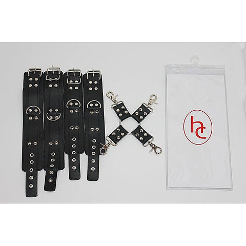 Hog Tie Ankle and Wrist Restraints by Hell's Couture - Cuffs and Restraints