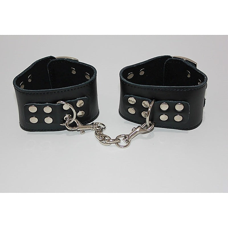 Bondage Black Wrist Restraints by Hell's Couture - Cuffs and Restraints