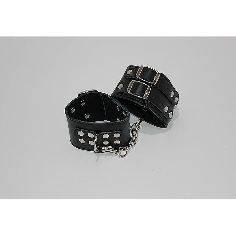 Bondage Black Wrist Restraints by Hell's Couture - Cuffs and Restraints