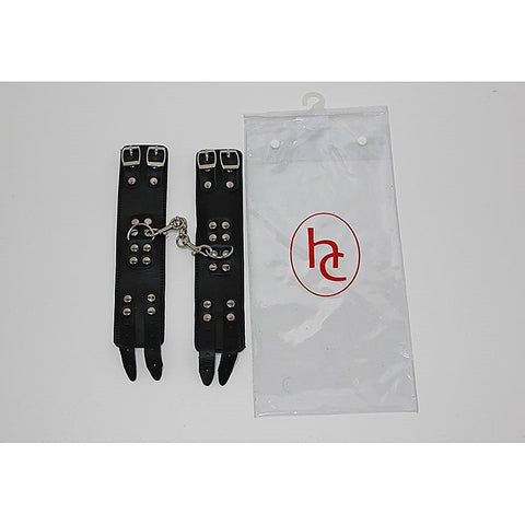 Bondage Black Wrist Restraints by Hell's Couture - Cuffs and Restraints