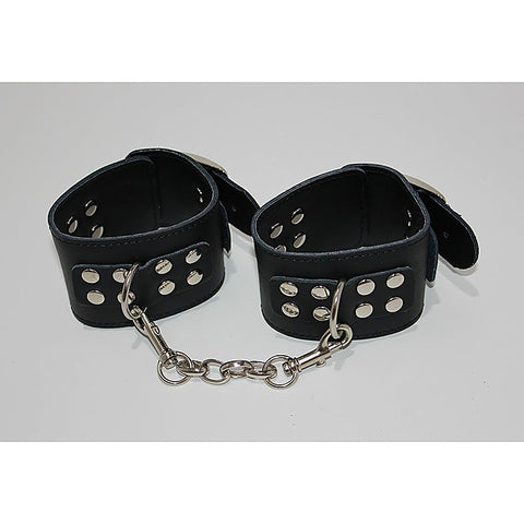 Wrist Restraints With Adjustable Buckle By Hell'S Couture - Cuffs and Restraints