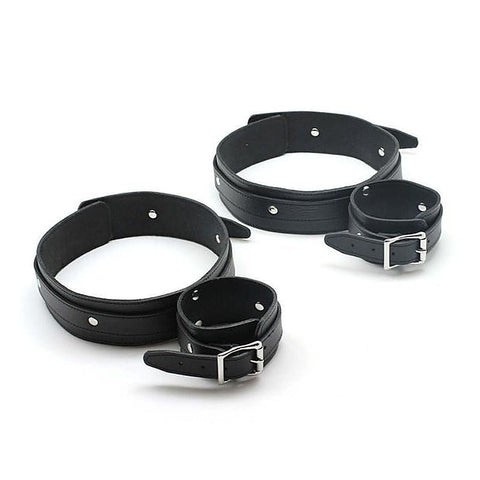 Violentdelights Thigh And Wrist Restraints By Hell'S Couture - Cuffs and Restraints