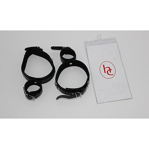 Violentdelights Thigh And Wrist Restraints By Hell'S Couture - Cuffs and Restraints