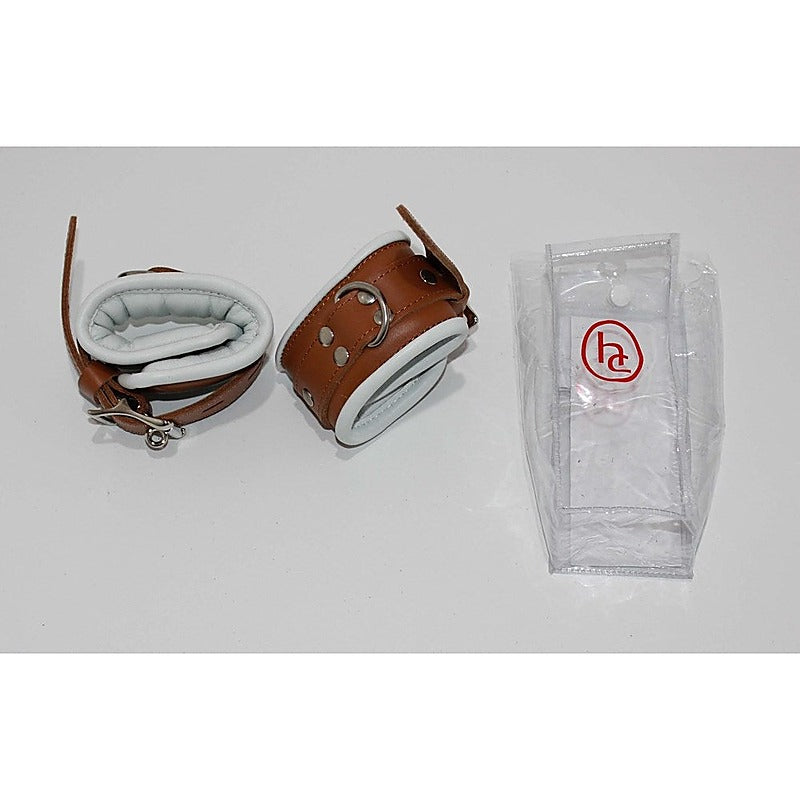 Luxurious Leather Wrist Restraints by Hell's Couture - Cuffs and Restraints