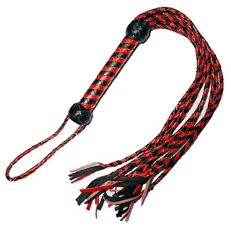 Kinky Leather Flogger With Nine Tails by Hell's Couture - Whips And Crops
