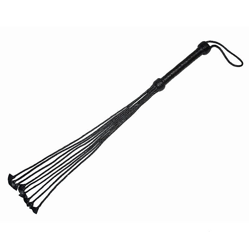 Kitten Leather Flogger with Nine Tail by Hell's Couture - Whips And Crops