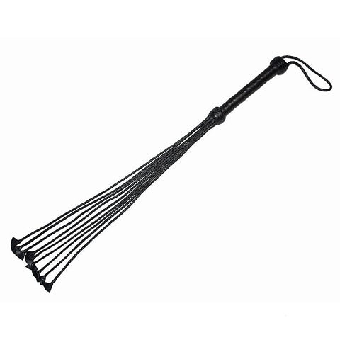 Kitten Leather Flogger with Nine Tail by Hell's Couture - Whips And Crops