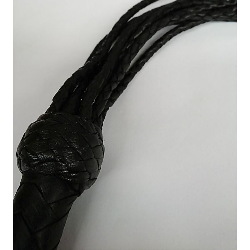 Kitten Leather Flogger with Nine Tail by Hell's Couture - Whips And Crops