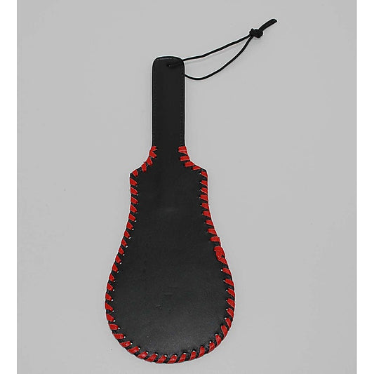 Whipped Ass Oval Leather Paddle 35Cm By Hell'S Couture - Paddles And Slappers