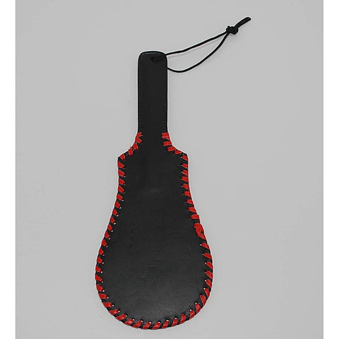 Whipped Ass Oval Leather Paddle 35Cm By Hell'S Couture - Paddles And Slappers