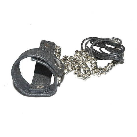 Cock Ball Ring With Leather Lead Bondage Restraints - Cuffs and Restraints