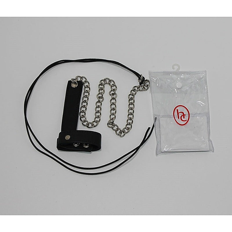 Cock Ball Ring With Leather Lead Bondage Restraints - Cuffs and Restraints