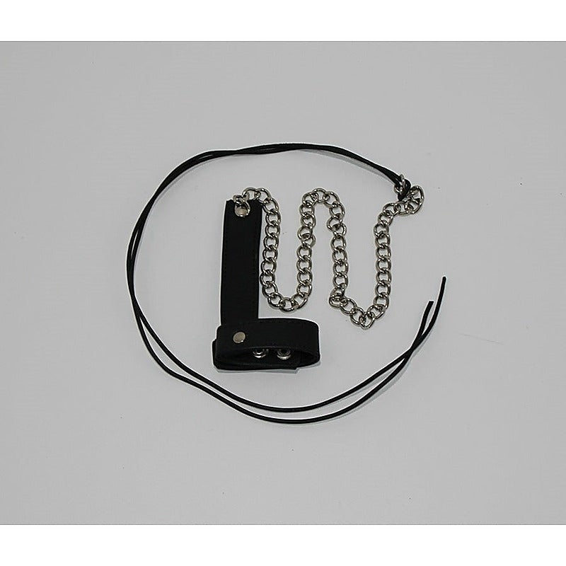 Cock Ball Ring With Leather Lead Bondage Restraints - Cuffs and Restraints
