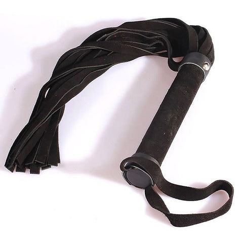 Handcrafted Suede Pleasure Flogger by Hell's Couture - Whips And Crops