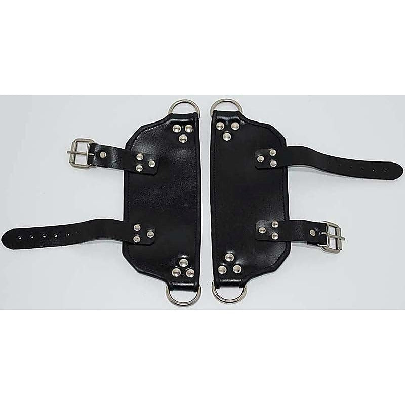 Nailed Hard Foot Leather Suspender by Hell's Couture - Spreaders and Hangers