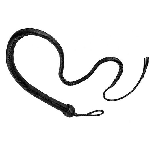Stockmans Leather Whip 120Cm By Hell'S Couture - Whips And Crops