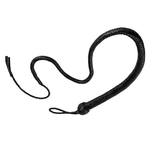 Stockmans Leather Whip 140Cm By Hell'S Couture - Whips And Crops