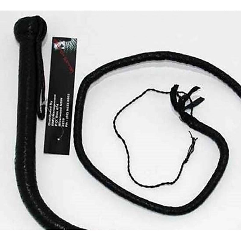 Stockmans Leather Whip 140cm by Hell's Couture - Whips And Crops