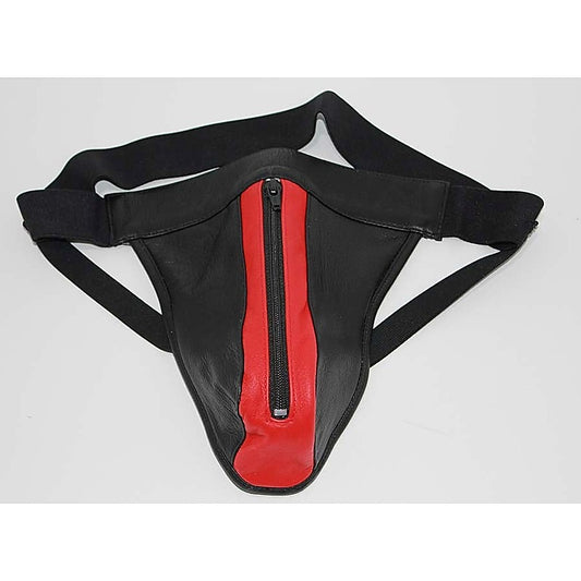JAX Leather Jocks Black & Red
