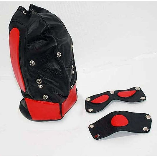 Superhero Leather BDSM Hood - Bondage Hoods
