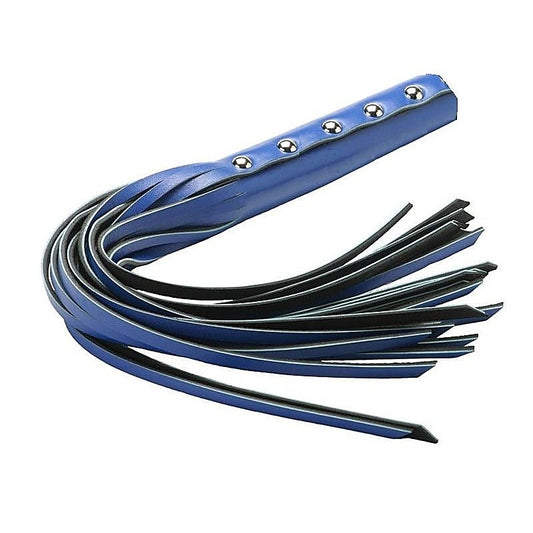 Blue Leather Whip by Hell's Couture - Whips And Crops