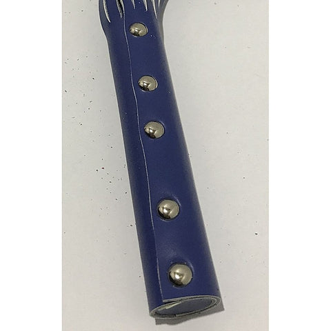 BDSM Blue Leather Whip by Hell's Couture - Whips And Crops